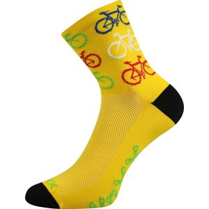 VOXX® ponožky Ralf X bike/žlutá 1 pár 35-38 EU 116835