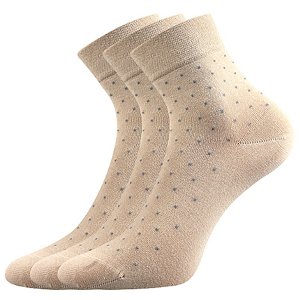 LONKA® ponožky Fiona béžová 3 pár 35-38 EU 115148