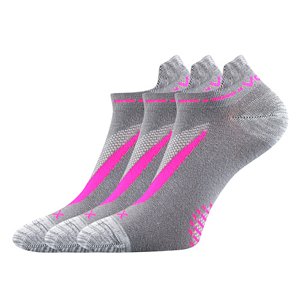 VOXX® ponožky Rex 10 šedá/růžová 3 pár 35-38 EU 114573