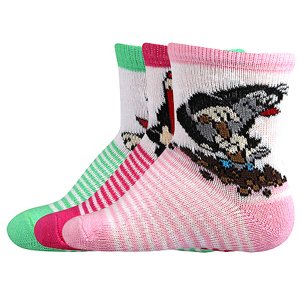 BOMA® ponožky Krteček mix B - holka 3 pár 18-20 EU 112556