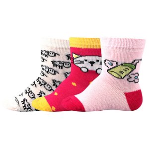 BOMA® ponožky Bejbik mix B - holka 3 pár 14-17 EU 116750