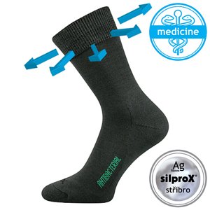 VOXX® ponožky Zeus zdrav. tmavě šedá 1 pár 35-38 EU 103899