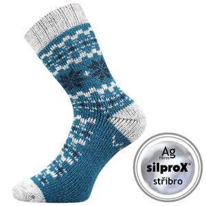 VOXX® ponožky Trondelag petrolejová 1 pár 35-38 EU 117186