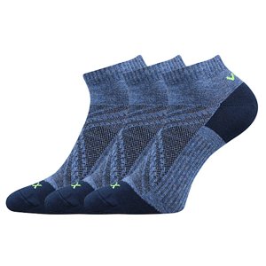VOXX® ponožky Rex 15 jeans melé 3 pár 35-38 117276