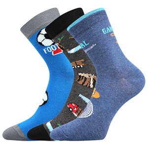 BOMA® ponožky 057-21-43 11/XI mix B - kluk 3 pár 20-24 EU 117358