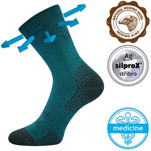 VOXX® ponožky Optimus modro-zelená 1 pár 35-38 EU 117767
