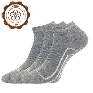 VOXX® ponožky Linemus šedá melé 3 pár 35-38 EU 118849