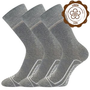 VOXX® ponožky Linemul šedá melé 3 pár 35-38 EU 118831