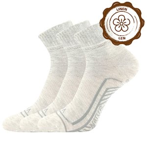 VOXX® ponožky Linemum režná melé 3 pár 35-38 EU 118839