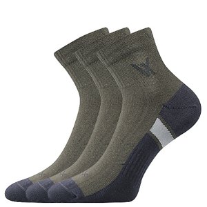 VOXX® ponožky Neo tm.zelená 3 pár 35-38 EU 101637