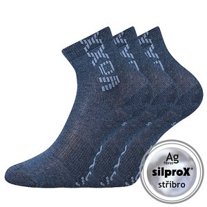 VOXX® ponožky Adventurik jeans melír 3 pár 20-24 EU 100003