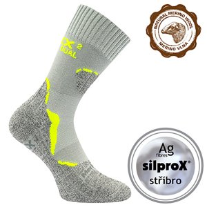 VOXX® ponožky Dualix sv.šedá 1 pár 35-38 EU 108999