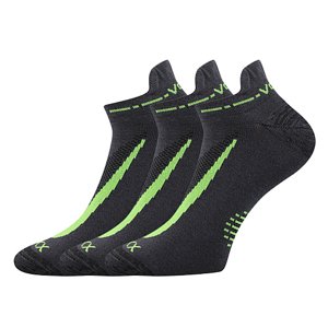 VOXX® ponožky Rex 10 tm.šedá 3 pár 35-38 EU 113559
