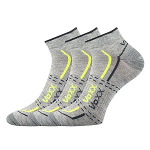 VOXX® ponožky Rex 11 sv.šedá melé 3 pár 35-38 EU 113575