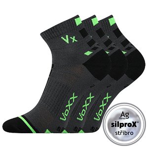 VOXX® ponožky Mayor silproX tm.šedá 3 pár 35-38 EU 110545