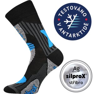 VOXX® ponožky Vision černá-modrá 1 pár 35-38 EU 110050