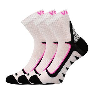 VOXX® ponožky Kryptox bílá-růžová 3 pár 35-38 EU 111194