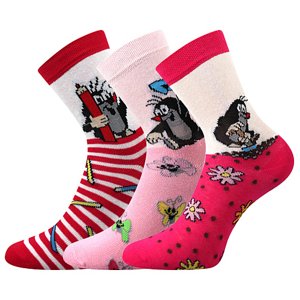 BOMA® ponožky Krtek mix 1-holka 3 pár 25-29 EU 116633