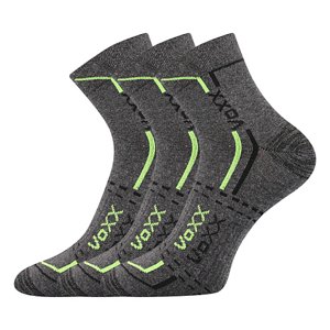 VOXX® ponožky Franz 03 tm.šedá melé 3 pár 35-38 EU 113598