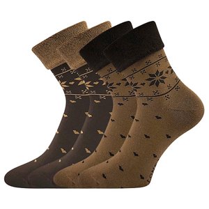 LONKA® ponožky Frotana caffe brown 2 pár 35-38 EU 117861
