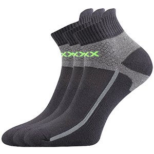 VOXX® ponožky Glowing tm.šedá 3 pár 35-38 EU 114777