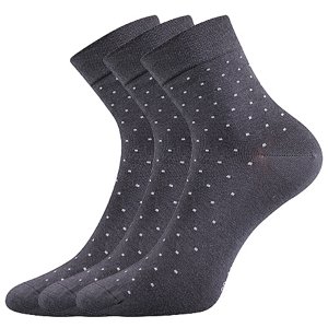 LONKA® ponožky Fiona tm.šedá 3 pár 35-38 EU 115149