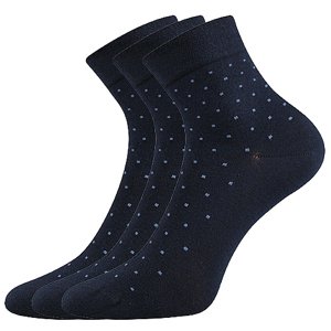 LONKA® ponožky Fiona tm.modrá 3 pár 35-38 EU 115150