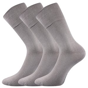 LONKA® ponožky Diagram sv.šedá 3 pár 35-38 EU 115449