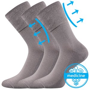 LONKA® ponožky Finego sv.šedá 3 pár 35-38 EU 115437