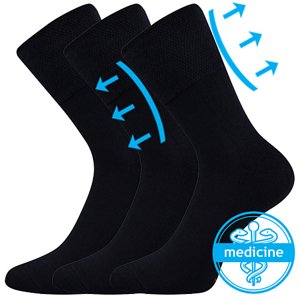LONKA® ponožky Finego tm.modrá 3 pár 35-38 EU 115438