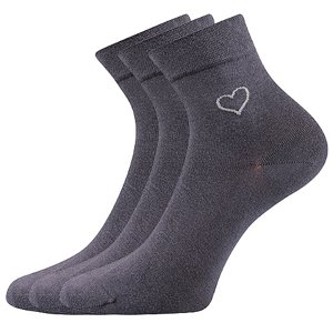 LONKA® ponožky Filiona tm.šedá 3 pár 35-38 EU 116328
