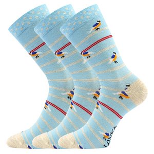 LONKA® ponožky Woodoo 07/ptáčci 3 pár 35-38 EU 117682