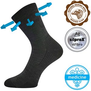 VOXX® ponožky Optimus tm.šedá 1 pár 35-38 EU 117761