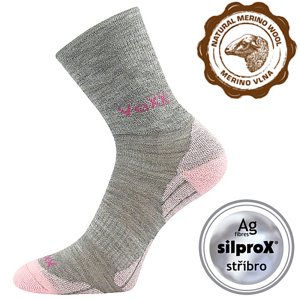 VOXX® ponožky Irizarik sv.šedá/magenta 1 pár 20-24 EU 118901