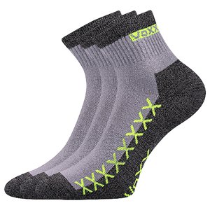 VOXX® ponožky Vector světle šedá 3 pár 35-38 EU 113250