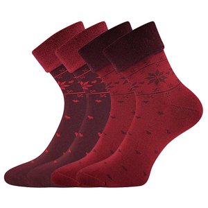 LONKA® ponožky Frotana red wine 2 pár 35-38 EU 117863