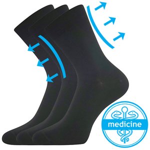 LONKA® ponožky Drmedik černá 3 pár 35-38 EU 119252