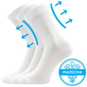 LONKA® ponožky Drmedik bílá 3 pár 35-38 EU 119258