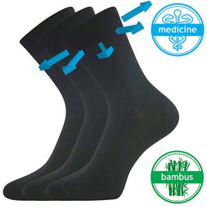 LONKA® ponožky Drbambik černá 3 pár 35-38 EU 119273