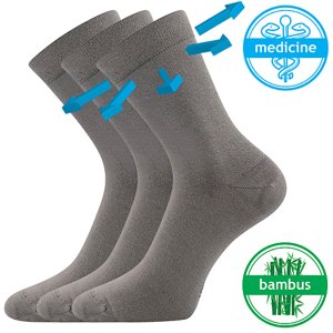 LONKA® ponožky Drbambik šedá 3 pár 35-38 EU 119275