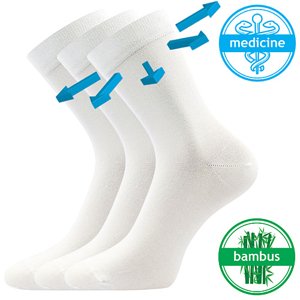 LONKA® ponožky Drbambik bílá 3 pár 35-38 EU 119279
