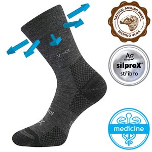 VOXX® ponožky Menkar tm.šedá 1 pár 35-38 EU 119214