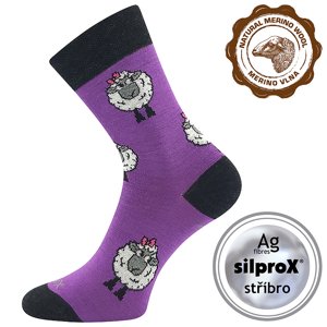 VOXX® ponožky Vlněnka fialová 1 pár 35-38 EU 119475
