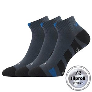 VOXX® ponožky Gastm tm.šedá 3 pár 35-38 EU 119653