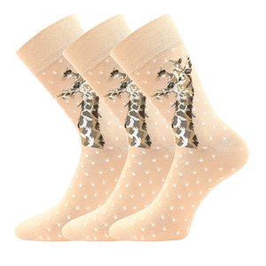 LONKA® ponožky Foxana žirafa 3 pár 35-38 EU 119967