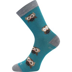 VOXX® ponožky Sovik modro-zelená 1 pár 35-38 EU 120187