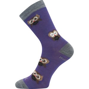 VOXX® ponožky Sovik fialová 1 pár 20-24 EU 120174