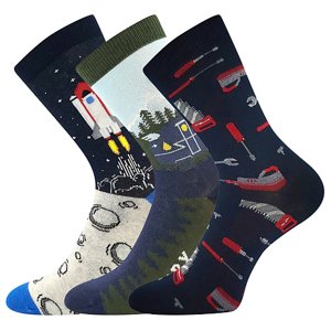 BOMA® ponožky 057-21-43 15/XV mix B - kluk 3 pár 30-34 120680