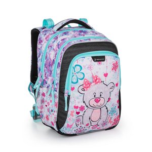 Bagmaster LUMI 21 C školní batoh - medvídek růžová 23 l 210105