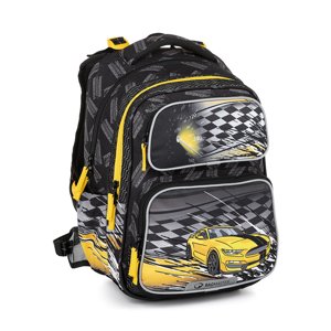 Bagmaster DOPI 23 C školní batoh - žluté auto žlutá 22 l 230223